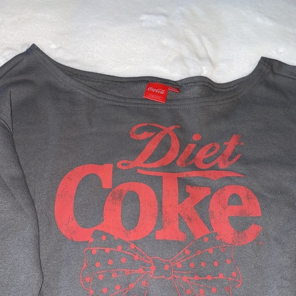 VIRAL DIET COKE BOW crop sweatshirt NEW!  🎀🎀 - Picture 4 of 11